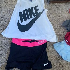 Nikes pros and nike tank top
